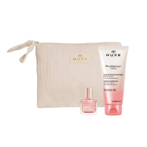 Nuxe Neceser + Gel De Ducha 100ml + Huile Prodigeuse 10ml